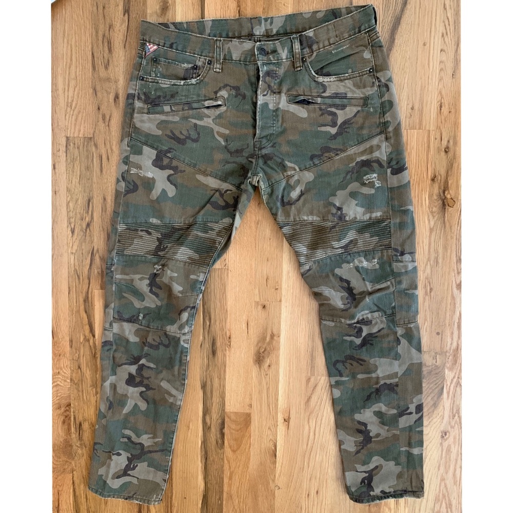 Denim and Supply Camo Biker Pants sz 36